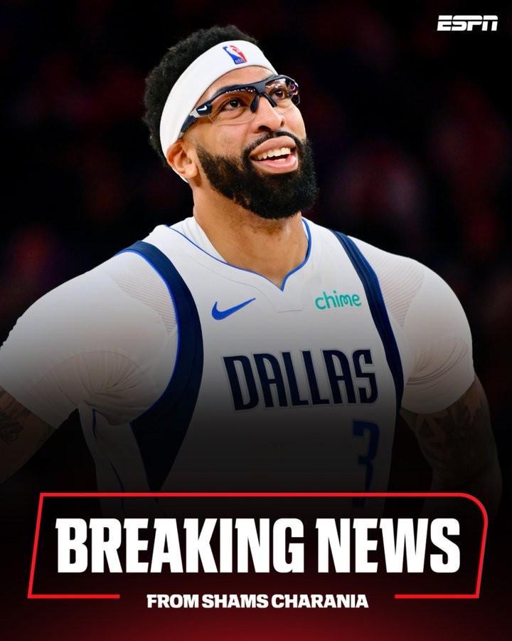 开云官方-Shams：独行侠将浓眉等4人交易至奇才，换来4名球员+5个选秀权